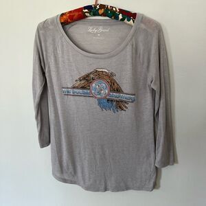 Lucky brand vintage style top | doobie brothers